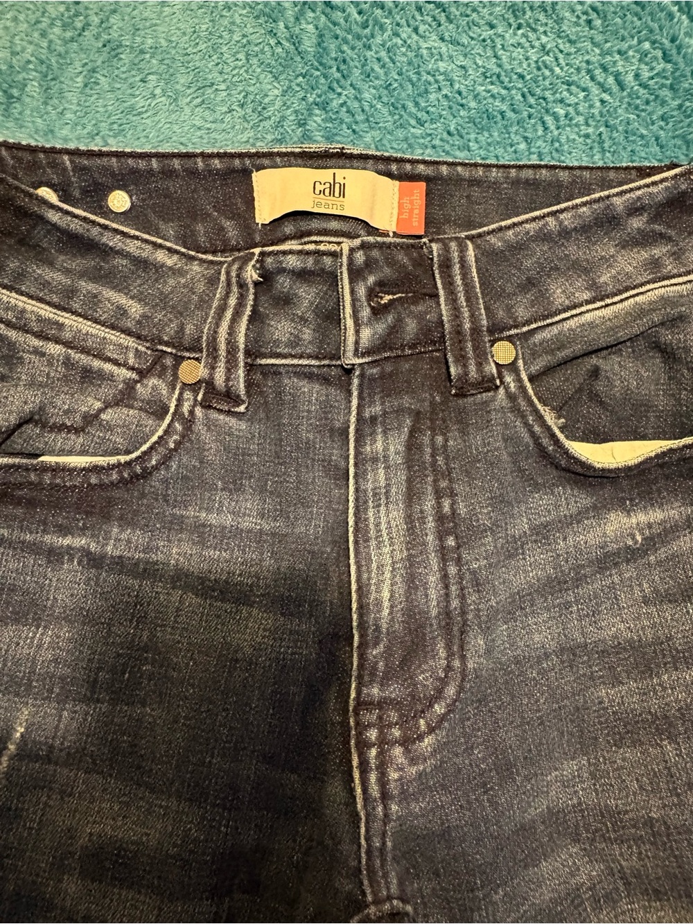 CAbi Dark Blue Slim Straight Women’s Jeans